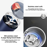 TFB Portable Electric Coffee Grinder Spice & Coffee Bean Grinder Stainless Steel 4 Blade Mixer Grinder for Masala & Herb Push Button Control Durable Grinding Machine for Dry Item