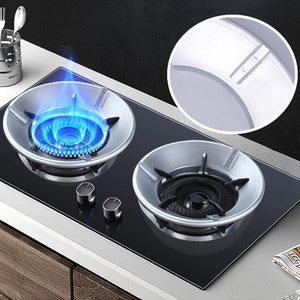 TFB Silver Gas Saver Burner Stand Gas Chula Burner Gas Saver Stand Jali Ring Fire & Windproof Energy Saving, Gas Chula Support Stand 4 Legs Supported For Indian Gas 0.7mm (1)