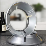 TFB Silver Gas Saver Burner Stand Gas Chula Burner Gas Saver Stand Jali Ring Fire & Windproof Energy Saving, Gas Chula Support Stand 4 Legs Supported For Indian Gas 0.7mm (1)