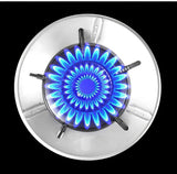 TFB Silver Gas Saver Burner Stand Gas Chula Burner Gas Saver Stand Jali Ring Fire & Windproof Energy Saving, Gas Chula Support Stand 4 Legs Supported For Indian Gas 0.7mm (1)