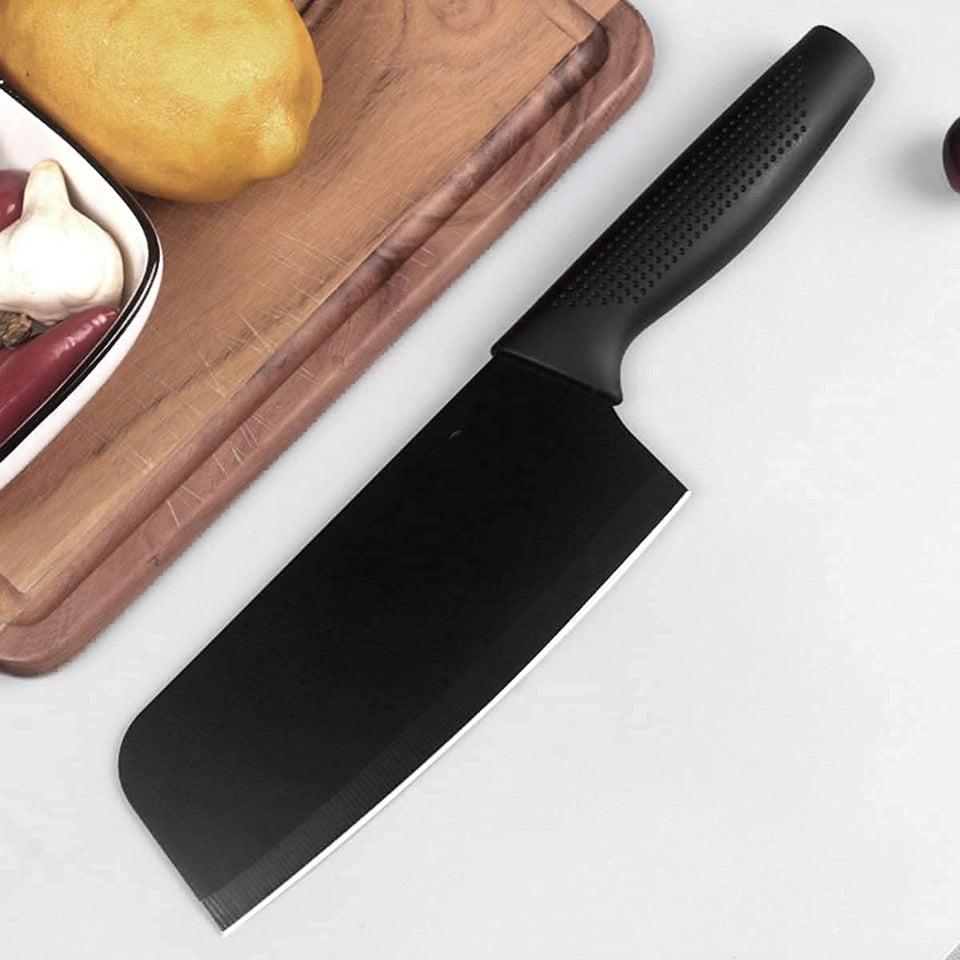 TFB Stainless Steel 3 Pieces Professional Kitchen Knife Set, Meat Knife, Chef's Knife with Non-Slip Handle Sharp Manual Sharpening for Home Kitchen and Restaurant