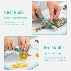 TFB Stainless Steel 3 Pieces Professional Kitchen Knife Set, Meat Knife, Chef's Knife with Non-Slip Handle Sharp Manual Sharpening for Home Kitchen and Restaurant (Copy)