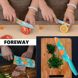 TFB Stainless Steel 3 Pieces Professional Kitchen Knife Set, Meat Knife, Chef's Knife with Non-Slip Handle Sharp Manual Sharpening for Home Kitchen and Restaurant (Copy)